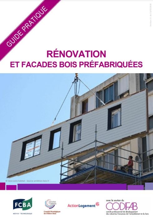 rénovation façades bois préfabriquées