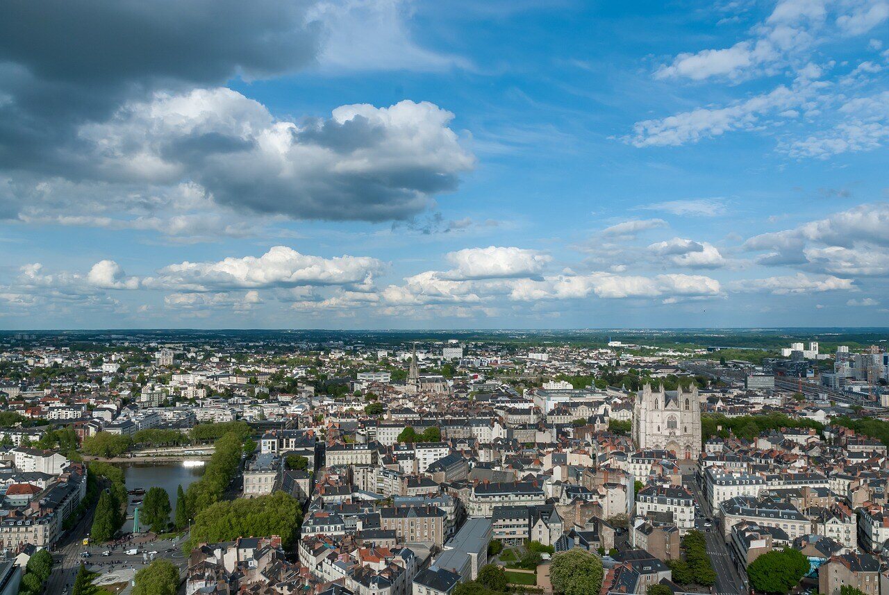 nantes vue du ciel
