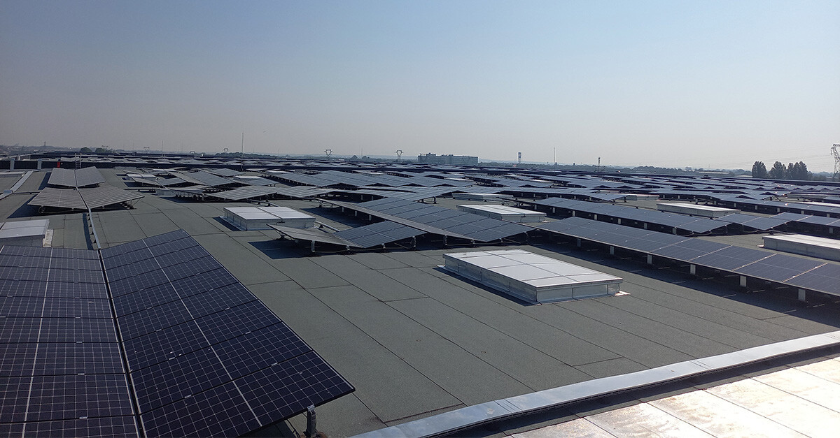 REX – Installation de panneaux photovoltaïques sur une plateforme logistique d’une enseigne de la grande distribution